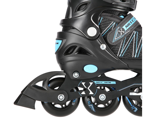 Nils Extreme Łyżworolki Łyżwy 2w1 NH11912 rozm. S 31-34 Czarno-niebieskie - 1121274 - zdjęcie 5